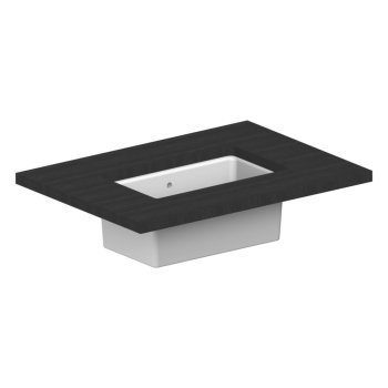 Lavoar sub blat Scarabeo MIKY 57x30,5 cm, alb, lucios